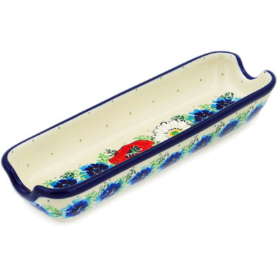 Polish Pottery Corn Tray 8&quot; July Daze