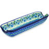 Polish Pottery Corn Tray 8&quot; Lavender Meadow UNIKAT
