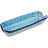 Polish Pottery Corn Tray 8&quot; Lily Lovely