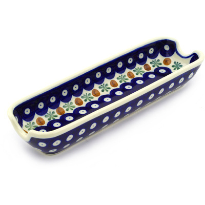 Polish Pottery Corn Tray 8&quot; Mosquito