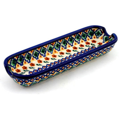 Polish Pottery Corn Tray 9&quot; Octoberfest