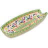 Polish Pottery Corn Tray 9&quot; Tulip Ring