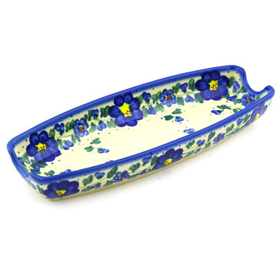 Polish Pottery Corn Tray 9&quot; UNIKAT