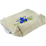 Textile Cosmetic Bag 6&quot; Blue Cornflower Meadow
