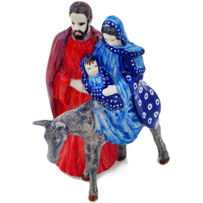 Polish Pottery Couple Figurine 0&quot; Jewel Garden UNIKAT