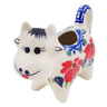 Polish Pottery Cow Shaped Creamer 2 oz Grecian Fields