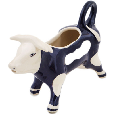 Polish Pottery Cow Shaped Creamer 4 oz UNIKAT