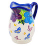 Polish Pottery Creamer 10 oz Bundles Of Spring UNIKAT