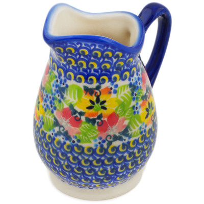Polish Pottery Creamer 10 oz Spring Is Coming UNIKAT