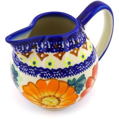 Polish Pottery Creamer 10 oz UNIKAT