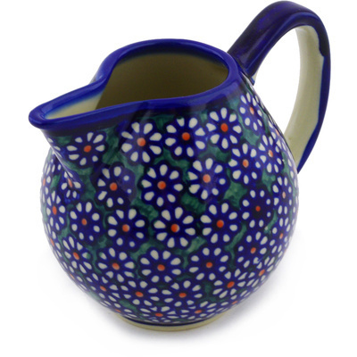 Polish Pottery Creamer 10 oz UNIKAT