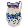 Polish Pottery Creamer 12 oz Passion Poppy