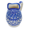 Polish Pottery Creamer 12 oz Winter Blue