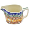 Polish Pottery Creamer 13 oz Grecian Sea