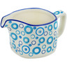 Polish Pottery Creamer 13 oz Groovy Blues UNIKAT