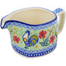 Polish Pottery Creamer 13 oz Rise And Shine UNIKAT