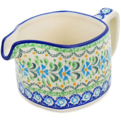 Polish Pottery Creamer 13 oz Top Of The Morning UNIKAT