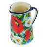 Polish Pottery Creamer 15 oz Enchanting Flora UNIKAT