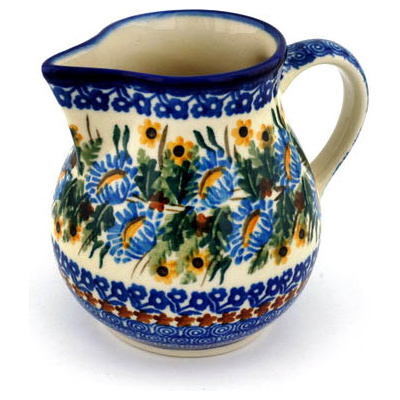 Polish Pottery Creamer 16 oz Summer Dreams UNIKAT