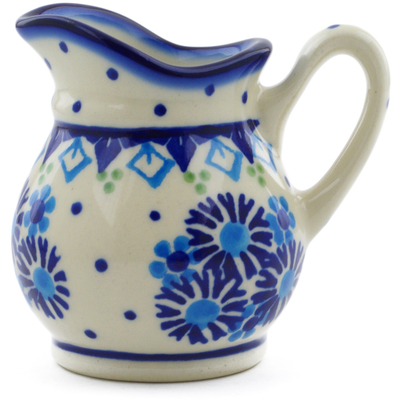 Polish Pottery Creamer 4 oz Aster Patches