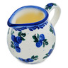 Polish Pottery Creamer 4 oz Blue Berry Special UNIKAT