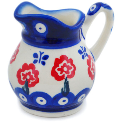 Polish Pottery Creamer 4 oz Blue Eye Spring