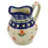 Polish Pottery Creamer 4 oz Cocentric Tulips