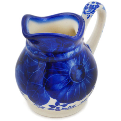 Polish Pottery Creamer 4 oz Divine Cobalt UNIKAT
