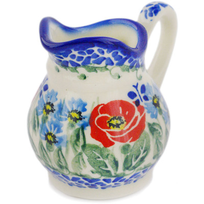 Polish Pottery Creamer 4 oz Open Fields