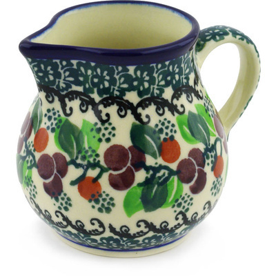 Polish Pottery Creamer 7 oz Berry Garland