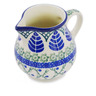 Polish Pottery Creamer 7 oz Blue Alpine