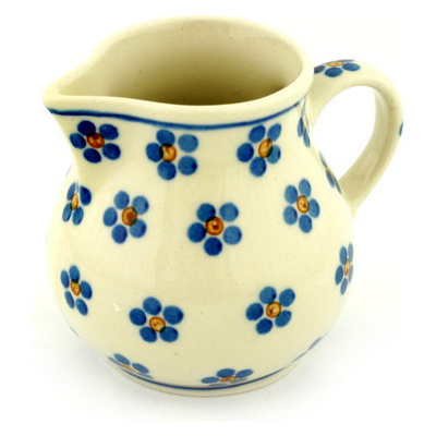 Polish Pottery Creamer 7 oz Daisy Dots