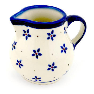 Polish Pottery Creamer 7 oz Daisy Field