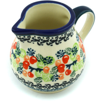 Polish Pottery Creamer 7 oz Happy Berries
