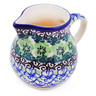 Polish Pottery Creamer 7 oz Kiwi Flower