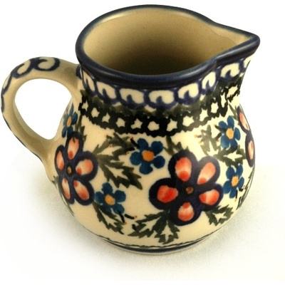 Polish Pottery Creamer 7 oz Lancaster Rose