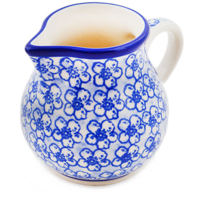 Polish Pottery Creamer 7 oz Magical Blue