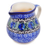Polish Pottery Creamer 7 oz Peacock Feather