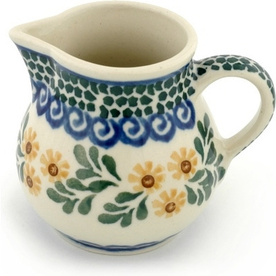 Polish Pottery Creamer 7 oz Summer Day