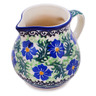 Polish Pottery Creamer 7 oz Swirling Emeralds
