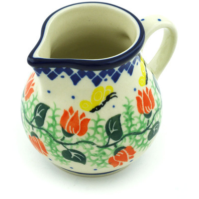 Polish Pottery Creamer 7 oz Vine Of Love