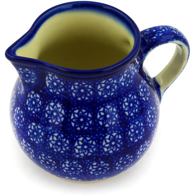 Polish Pottery Creamer 7 oz Winter Daisies