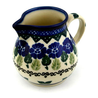 Polish Pottery Creamer 7 oz Wondering Leaves