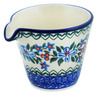 Polish Pottery Creamer 8 oz Azure Blooms