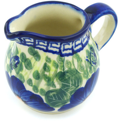 Polish Pottery Creamer 8 oz Brilliant Butterfly Popp UNIKAT