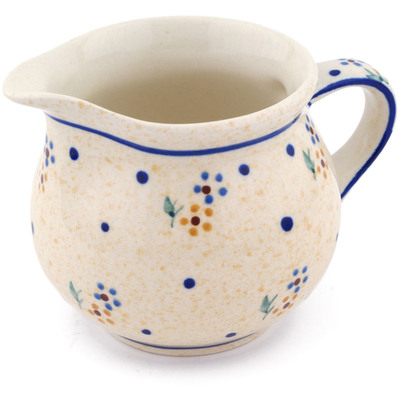 Polish Pottery Creamer 8 oz Country Meadow