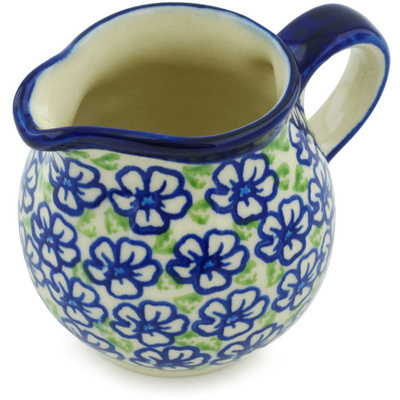 Polish Pottery Creamer 8 oz Fields Of Glory