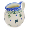 Polish Pottery Creamer 8 oz Lucky Clovers