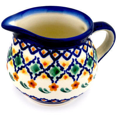 Polish Pottery Creamer 8 oz Octoberfest