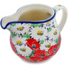 Polish Pottery Creamer 8 oz Spring Blossom Harmony UNIKAT